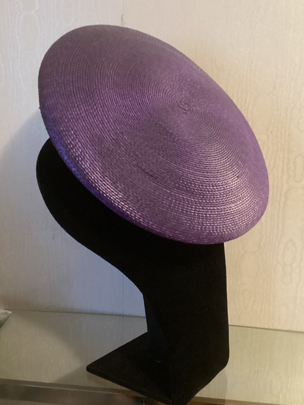 Source Unknown Purple Saucer Vintage Fascinator Hat $40.